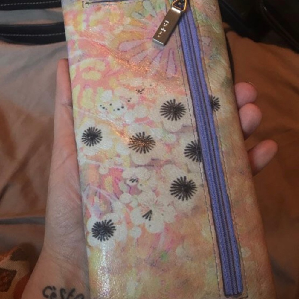 HOBO Multi Colored Leather Wallet